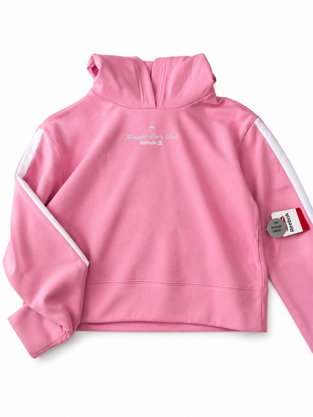 Reebok Girls Heritage Sports Club Pullover Hoodie NWT | Pink |